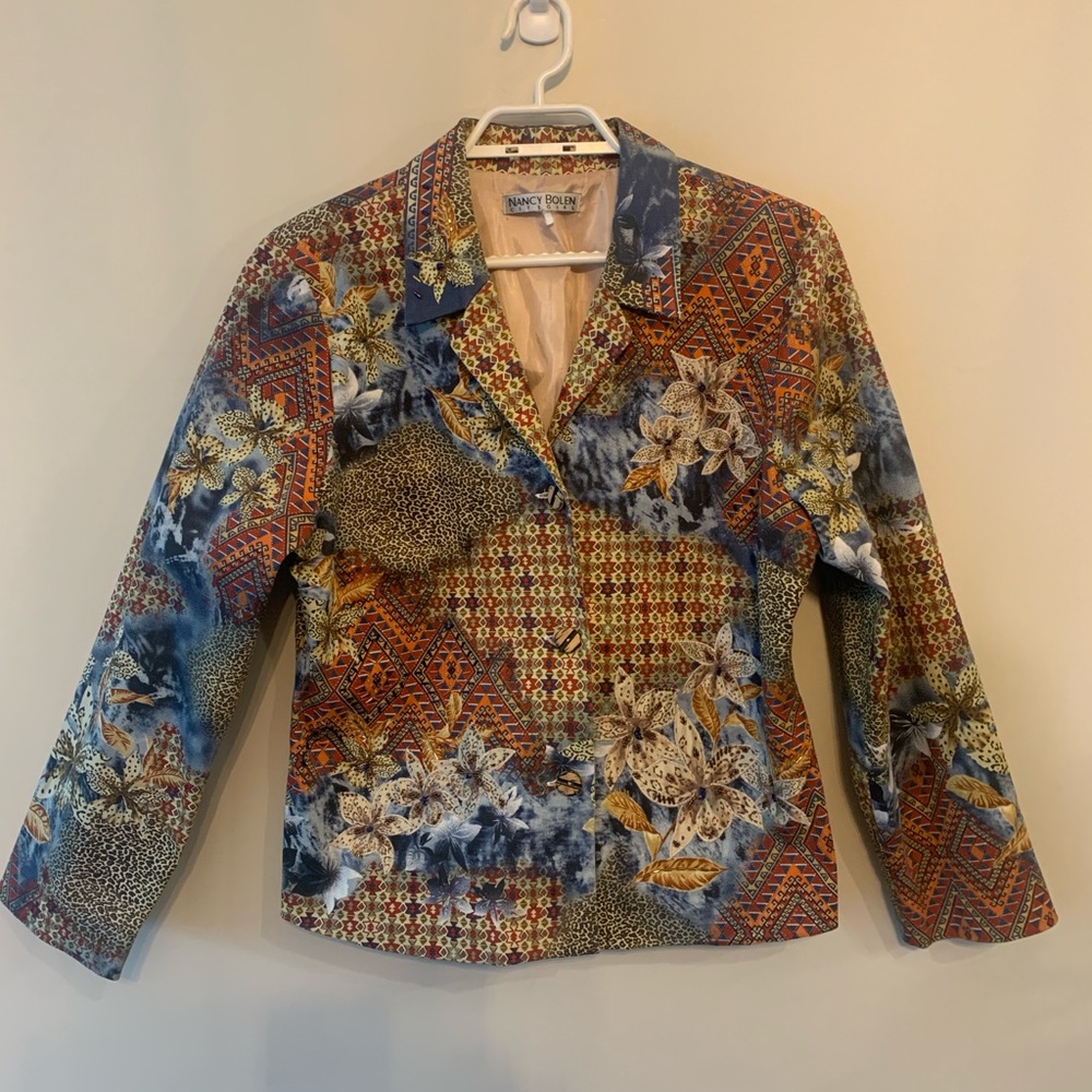 NANCY BOLEN City Girl Floral with Jems Jacket